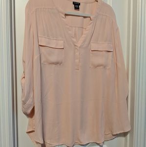 Torrid Harper Top Peach/Pink Size 3